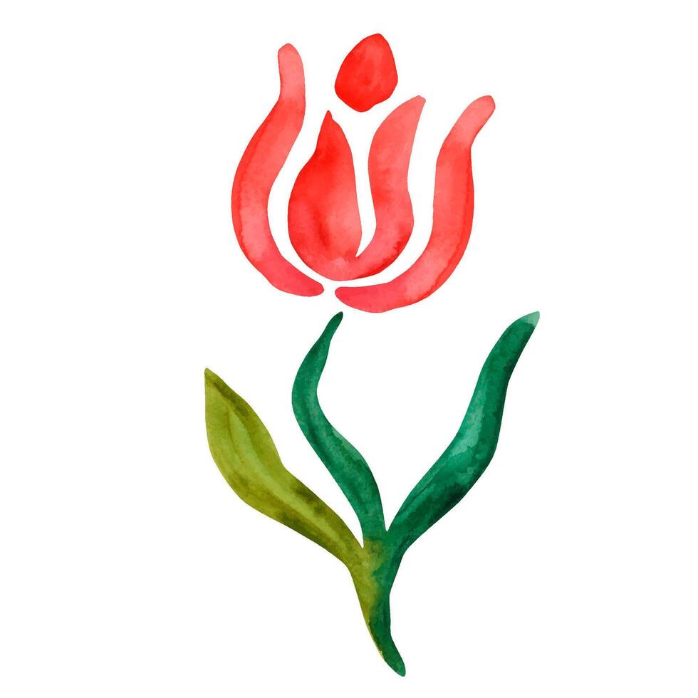 Abstract flowers. Isolated mythical flower on background. Elements for your design vector