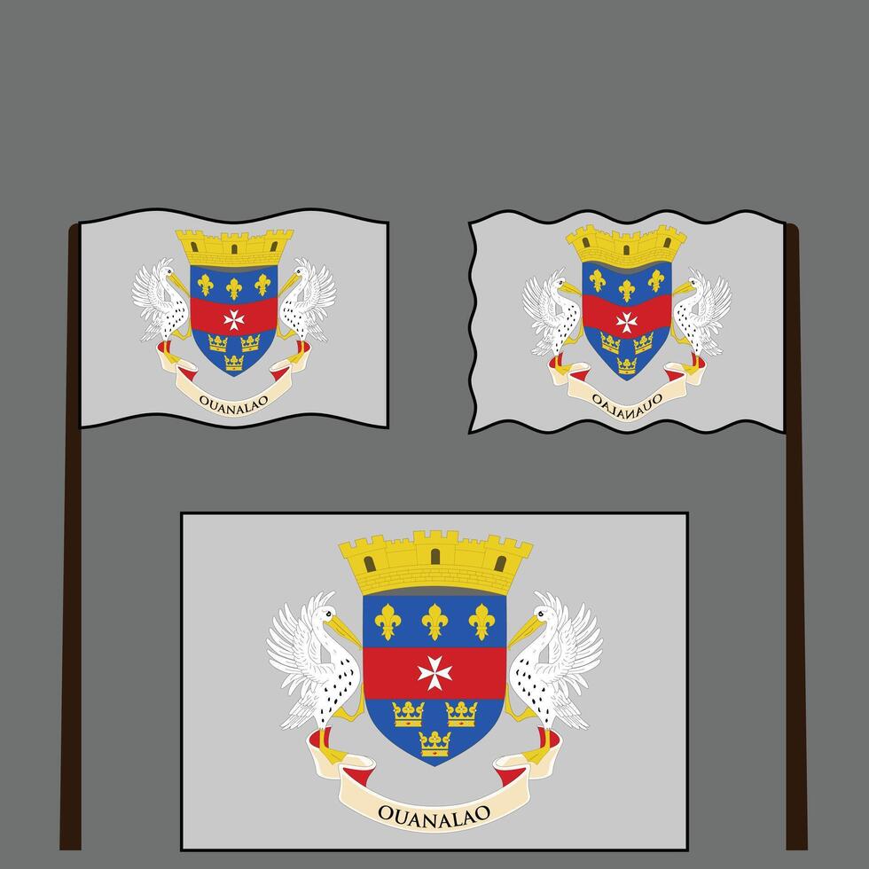 Saint Barthelemy Coat of Arms vector