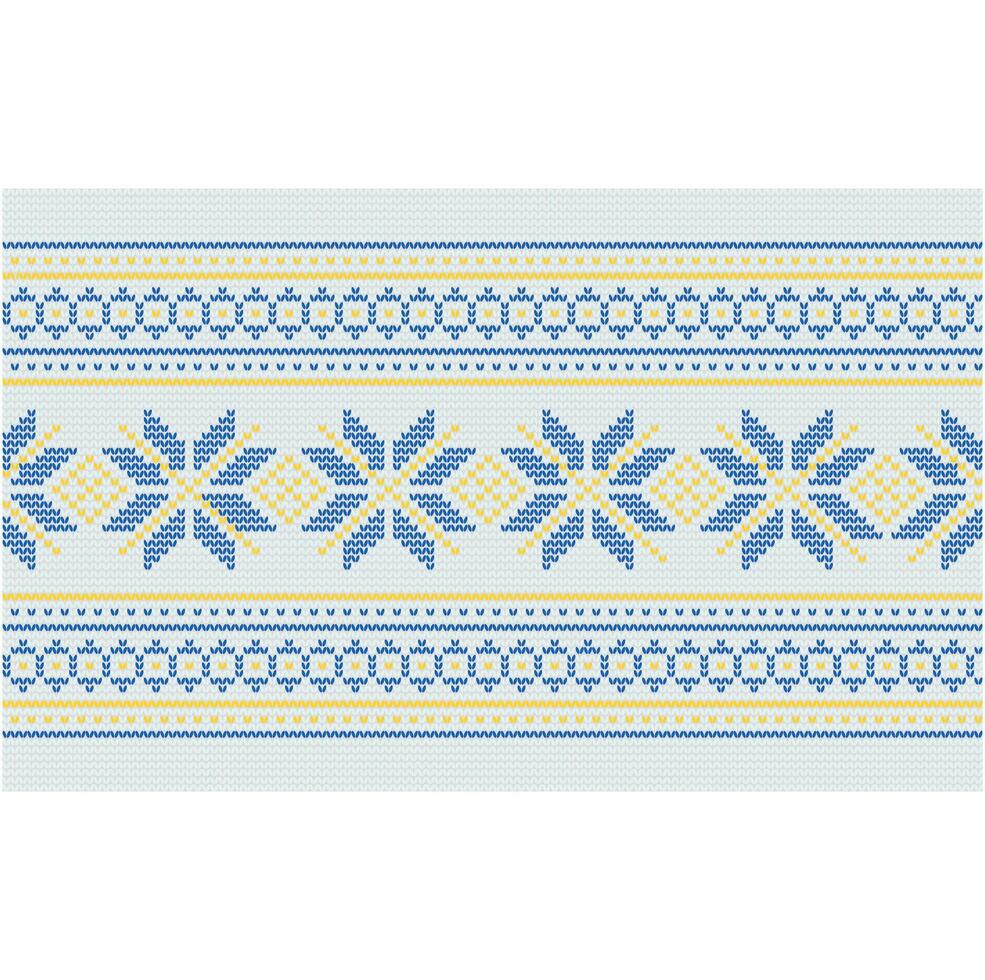 Ukrainian ornament. Imitation of knitted fabric. Illustration. Can be used for backgrounds, patterns, covers, souvenirs, clothing, textiles and other layouts. vector