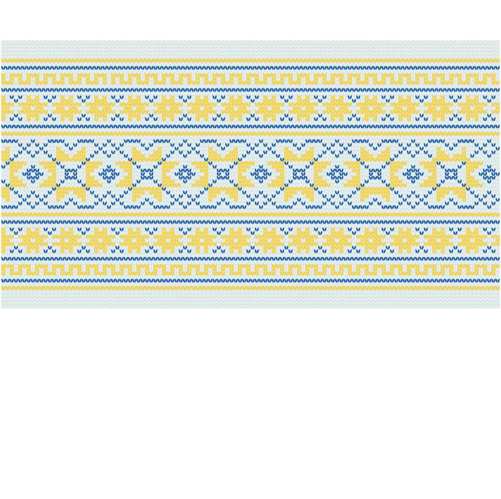 Ukrainian ornament. Imitation of knitted fabric. Illustration. Can be used for backgrounds, patterns, covers, souvenirs, clothing, textiles and other layouts. vector