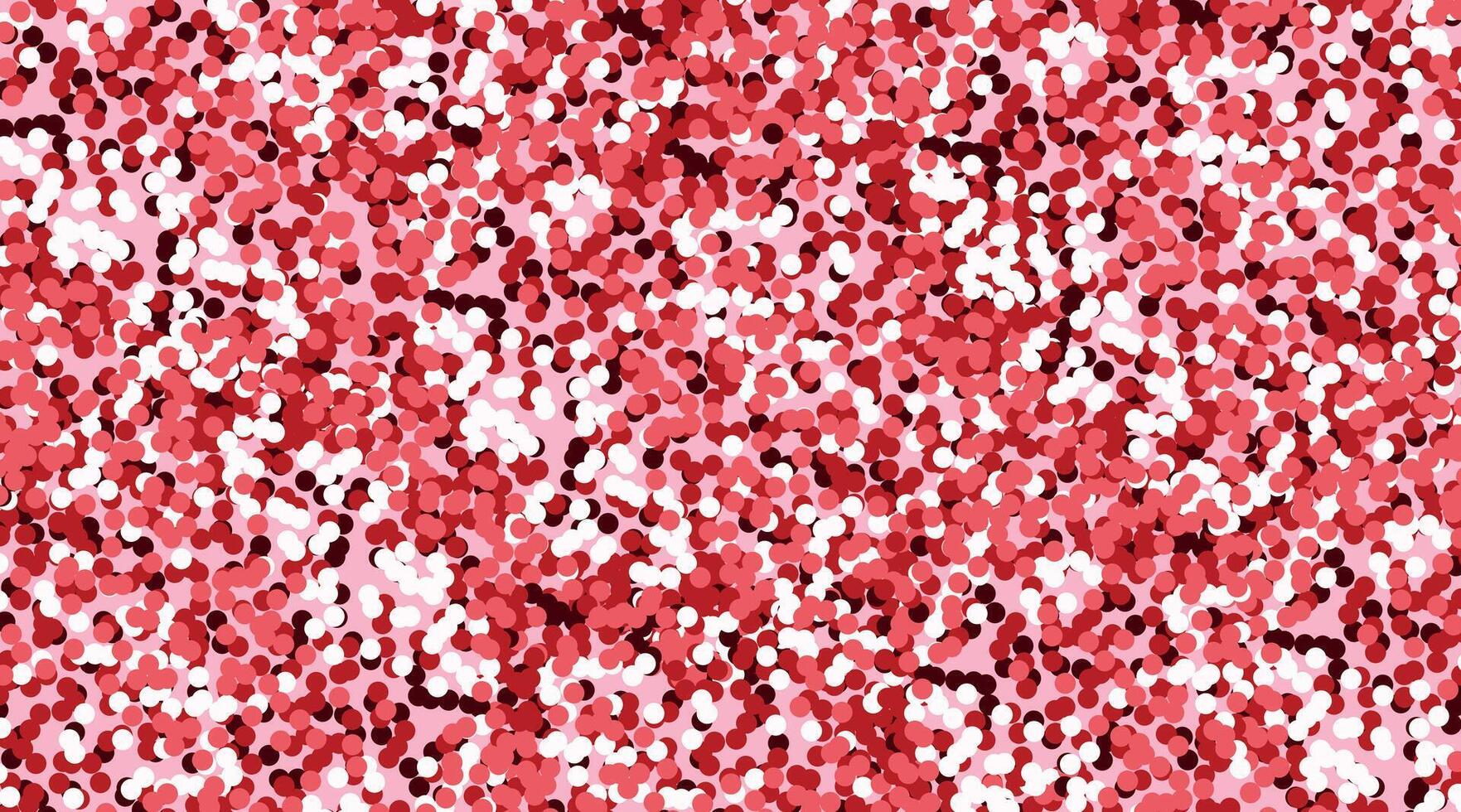 Glitter background with pink circles and shiny sparkles. Pink glitter texture. Raspberry particles color. Celebratory background. vector