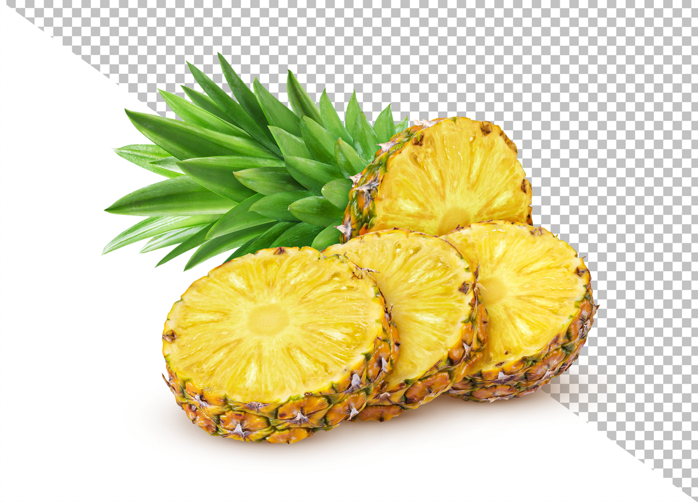 Pineapple isolated on white background psd