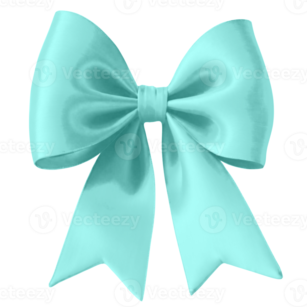 Green bow isolated on a white background png