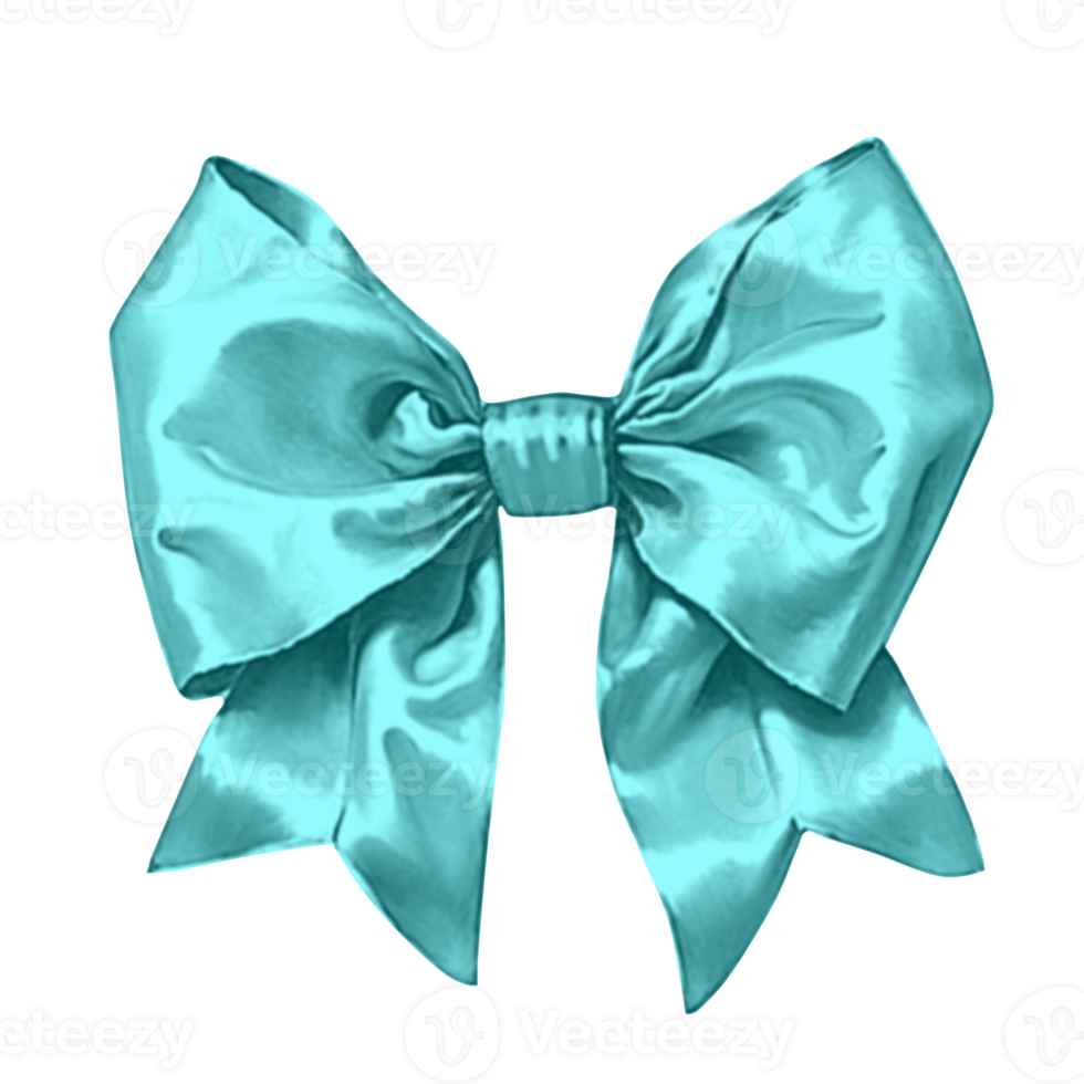 Green bow isolated on a white background png