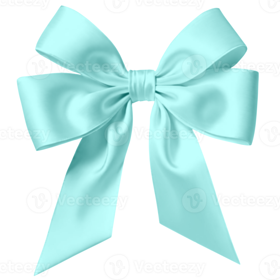 Green bow isolated on a white background png