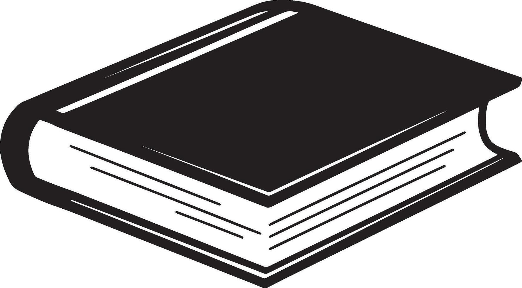 a black and white illustration of a book vector