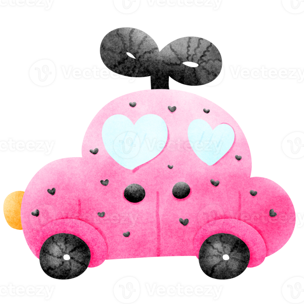 The car is winding in pink png