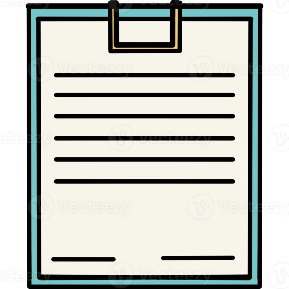Note papers illustration clipart png