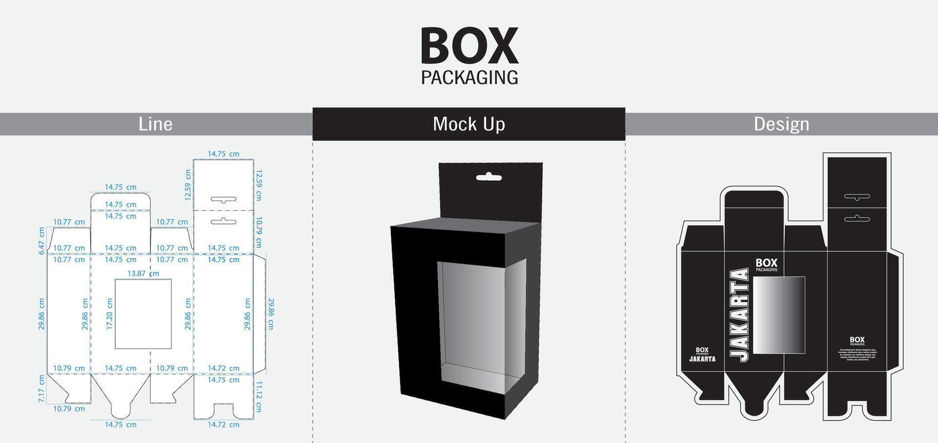 Box Design Packaging vector