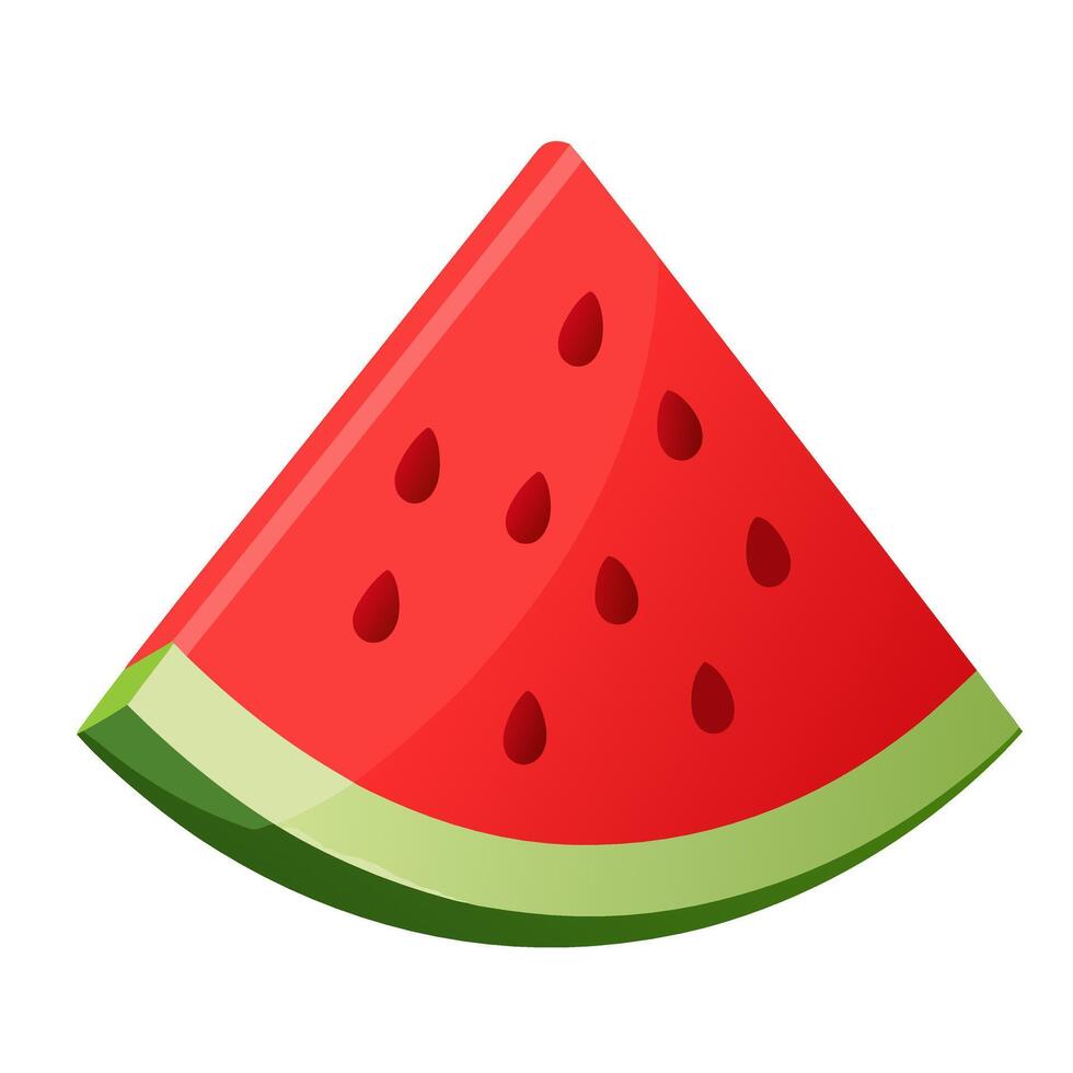 slice of watermelon vector