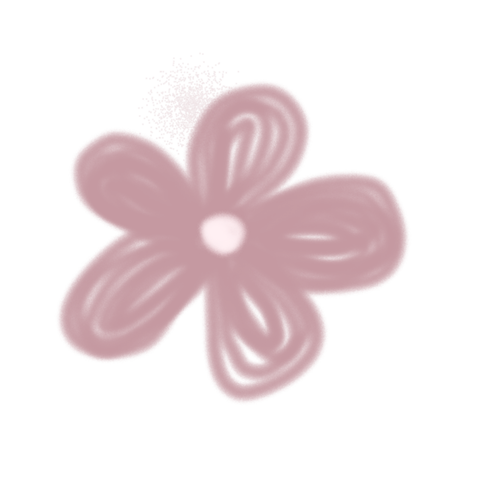 Pink flowers on transparent background. png