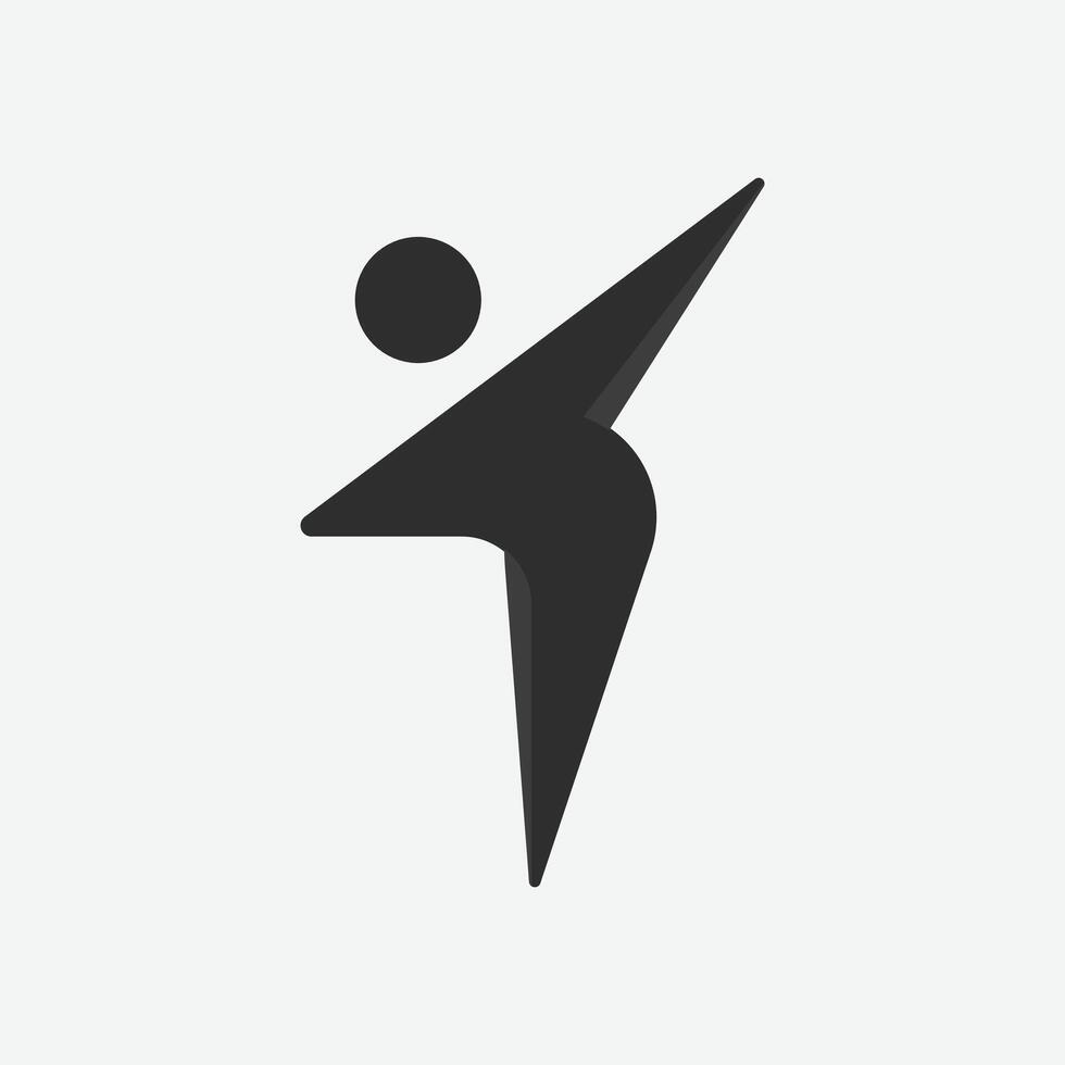 volleyball icon simple logo flat illustration design vector