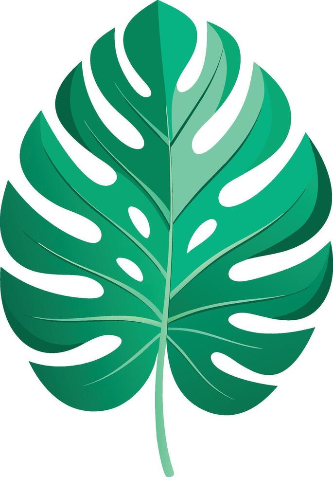 Art and illustration of Tropical leaves vector
