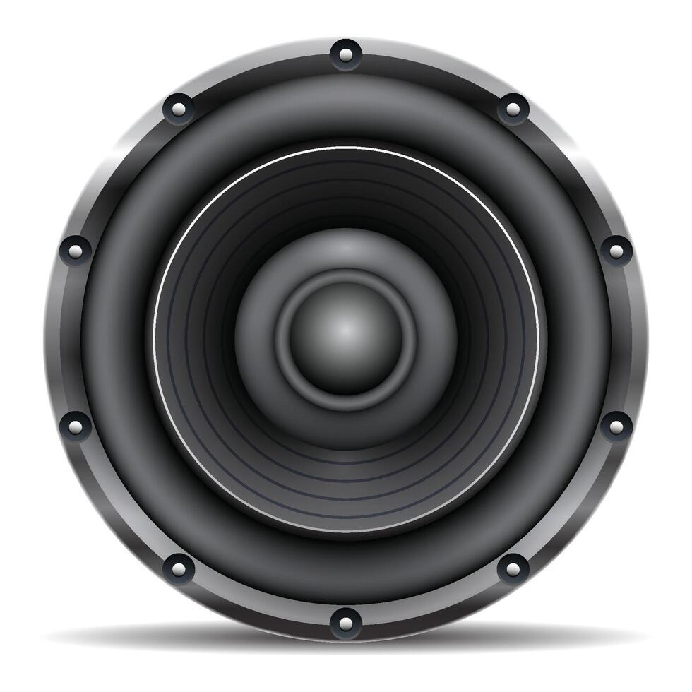 Speaker realistic illustration vector