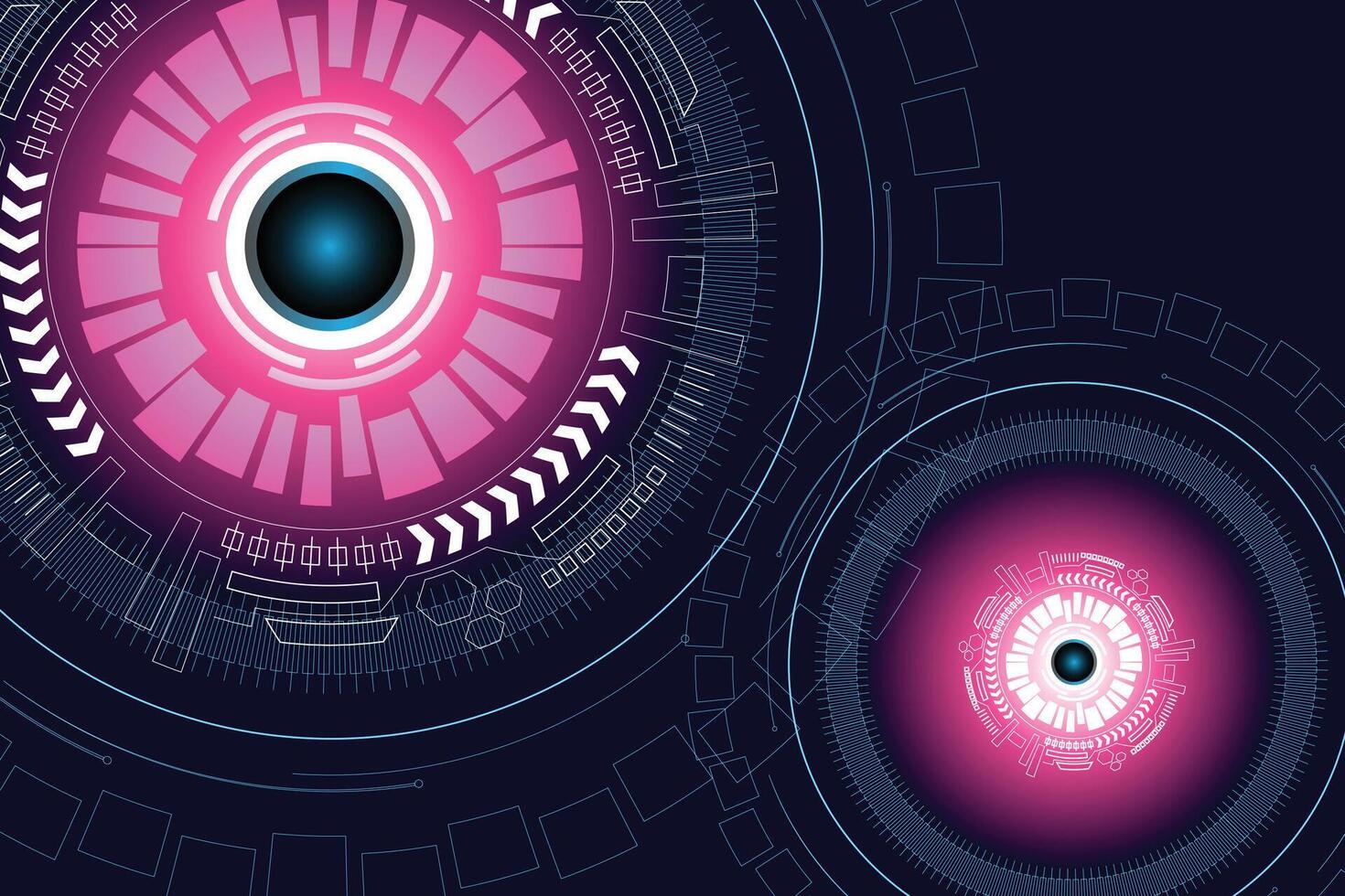 Abstract technology background with various technology elements Hi-tech communication concept innovation background vector