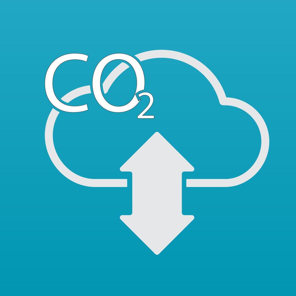 Net-Zero emissions icon. CO2 level gauge percentage reduced to 0 Net Zero Emissions. Low-carbon Economy. natural environment concept. vector