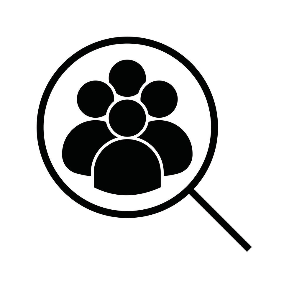 search people icon vector