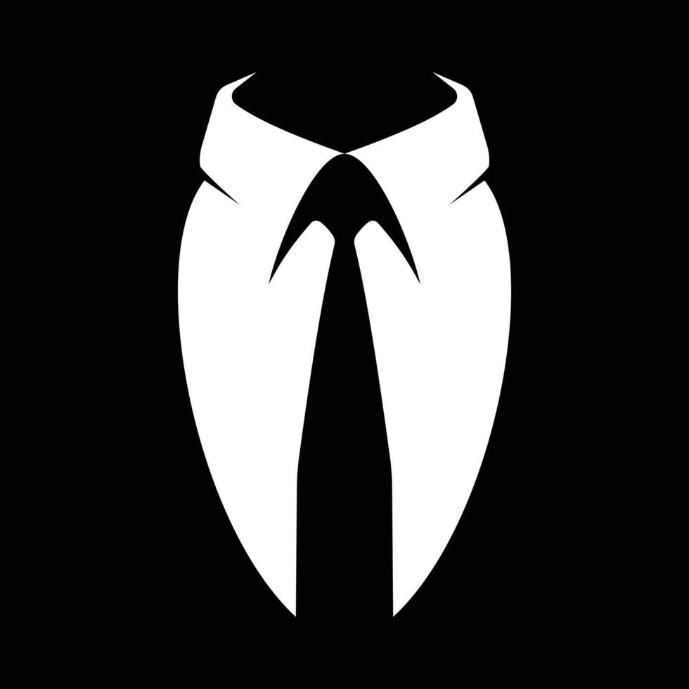 suite tie icon vector