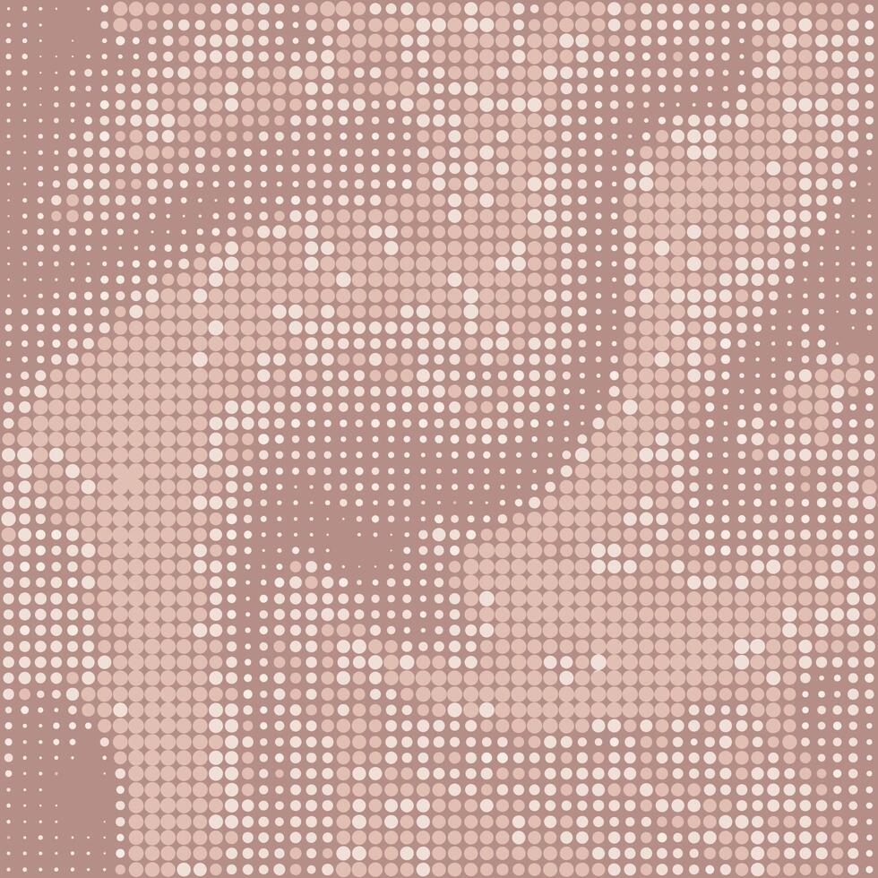Abstract halftone pink gradient background. Seamless dotted pattern. Monochrome wallpaper. Stylish tile of mosaic. vector