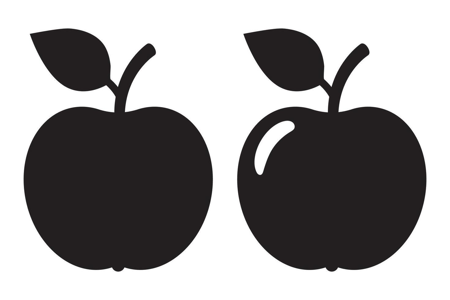 Apple icon. Apple sign symbol for web site and app design. vector