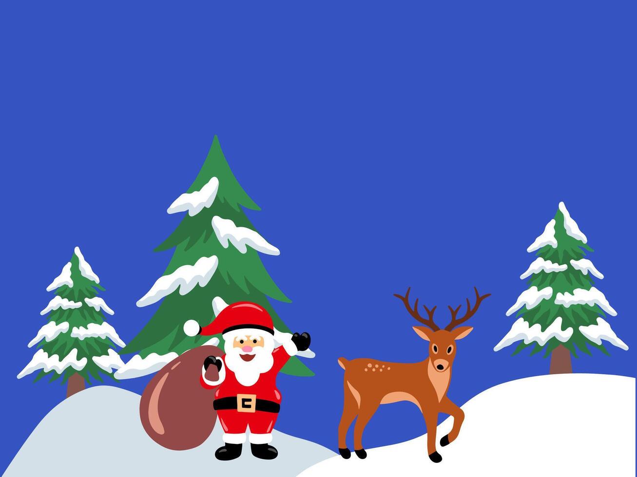 Christmas Border Snow Background Illustration vector
