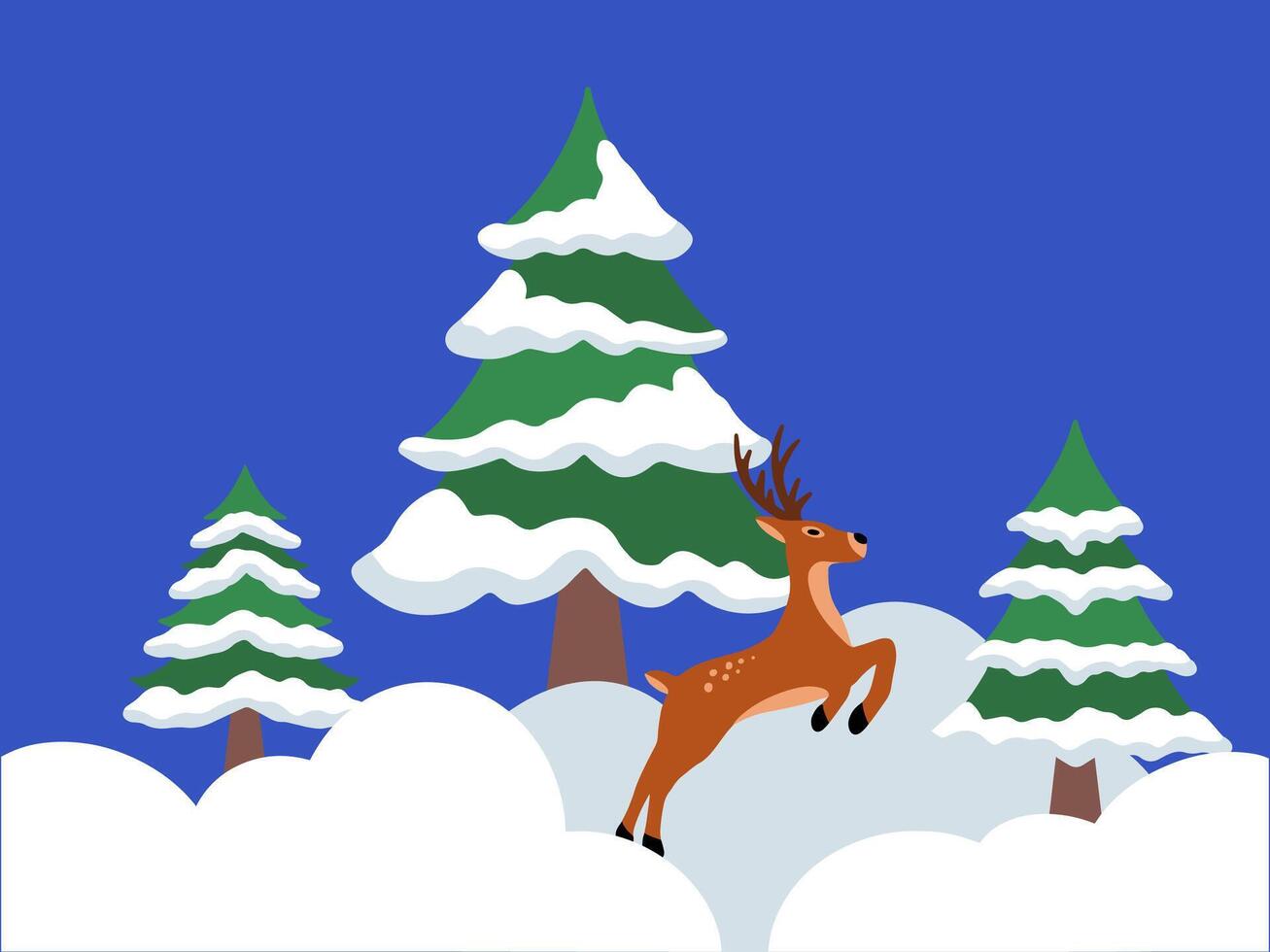 Christmas Day Snow Background Illustration vector