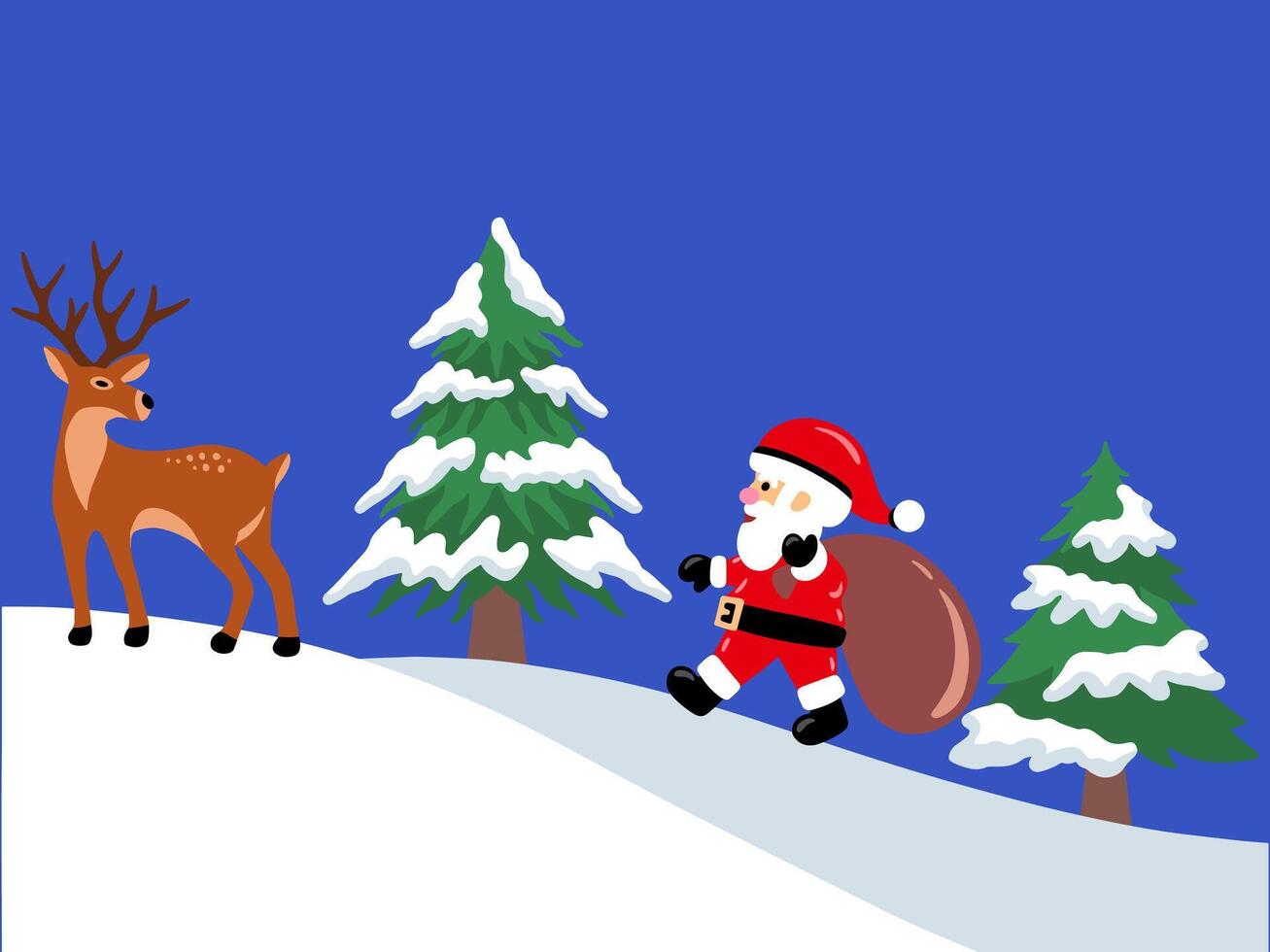 Christmas Border Winter Background Illustration vector