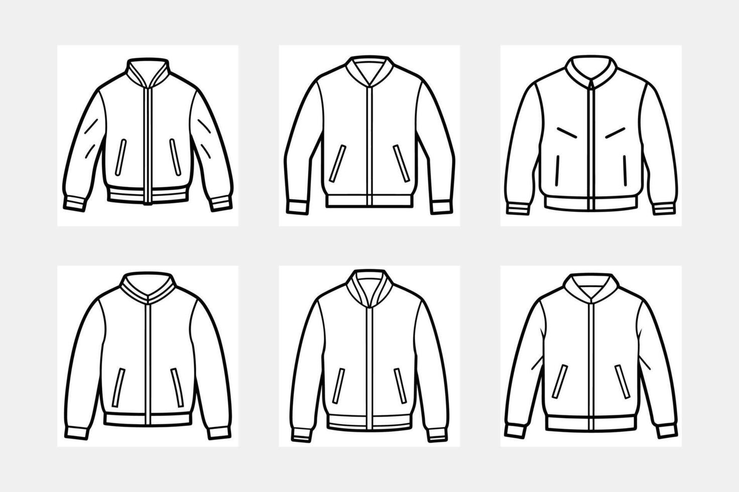 Oversize jersey jacket for men vector