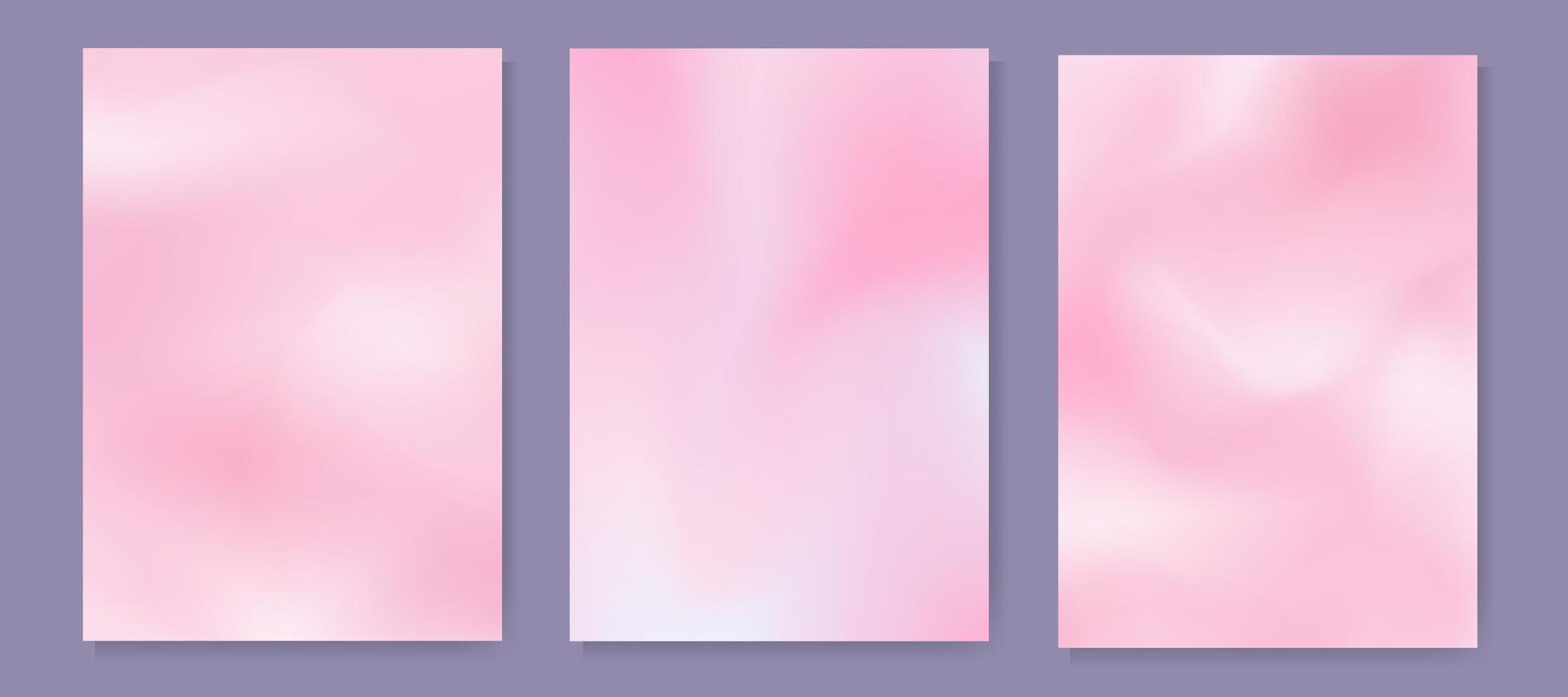 Soft pink blurred cute gradient background for cover, poster, wallpaper, web design. Minimal fluid smooth textured gradient modern flyer vector