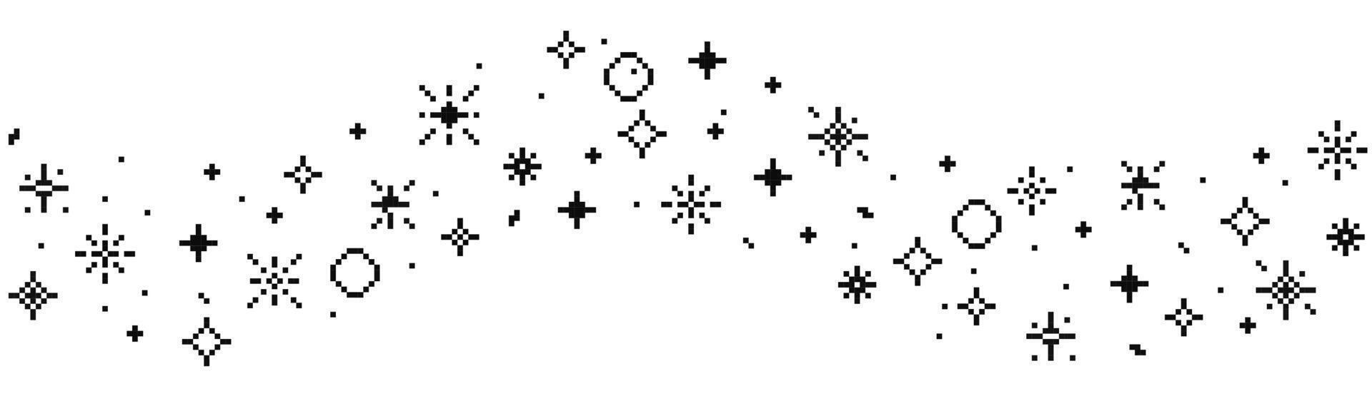 Flat design silver stars element collection | Free Vector