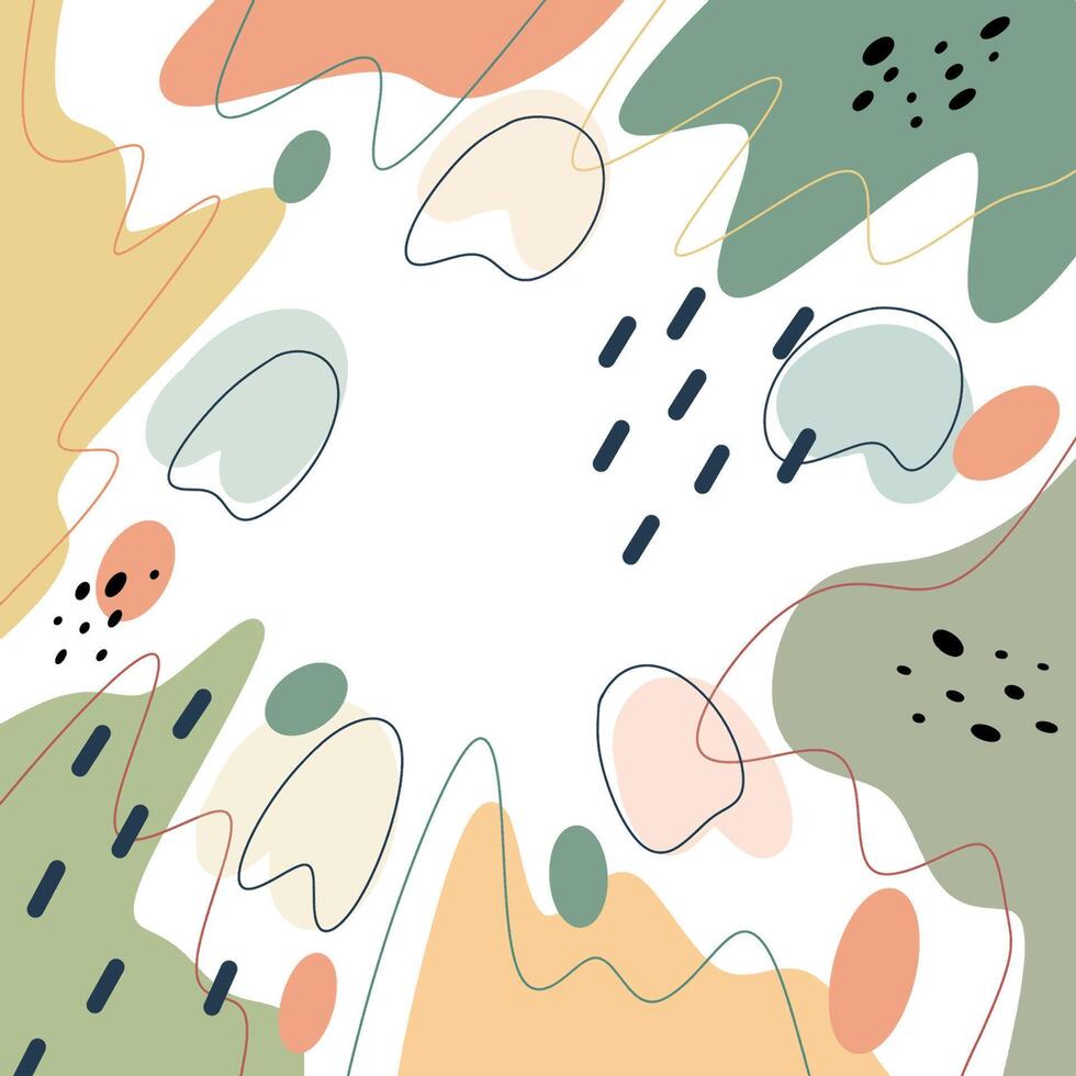 Abstract paster colors shapes background vector