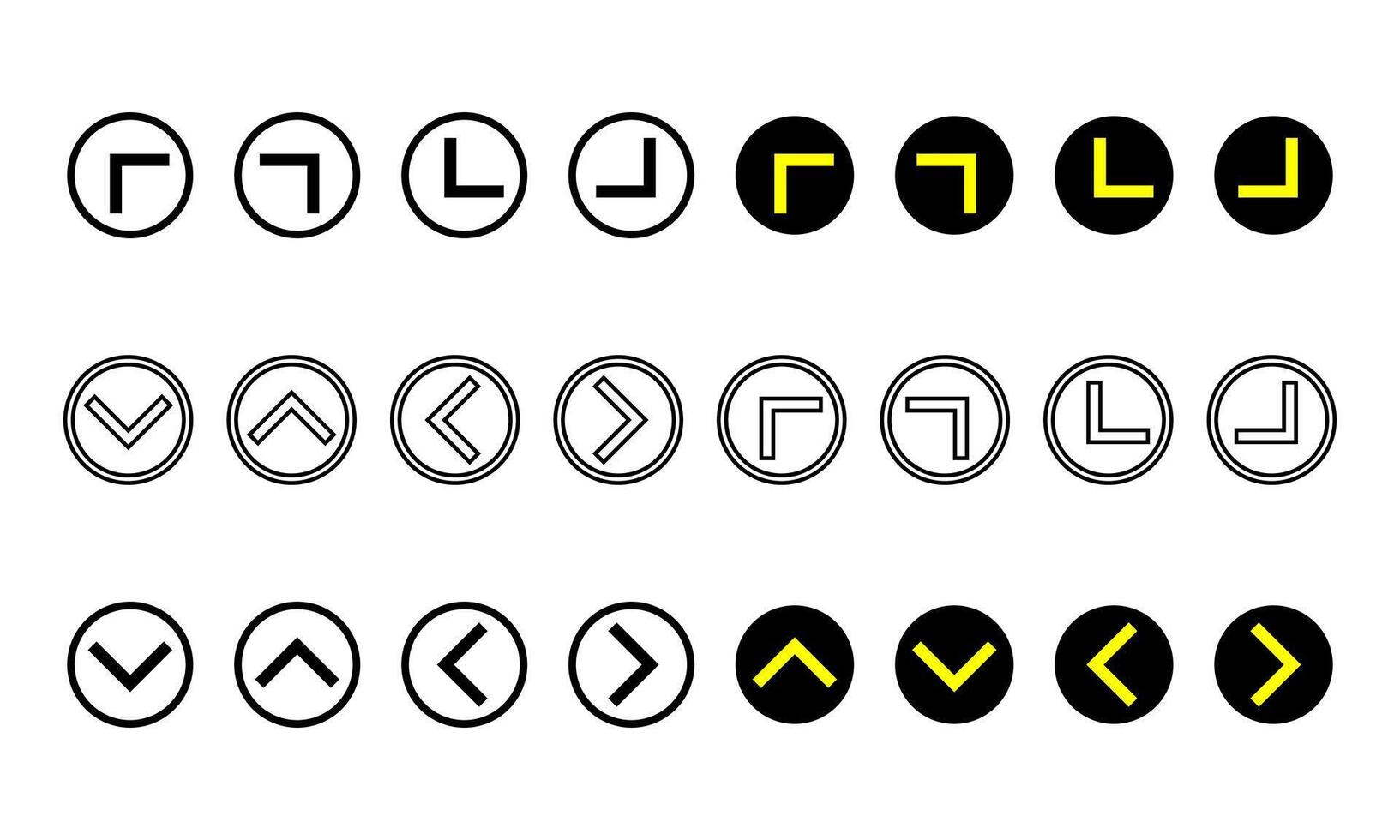 Arrow forward directional arrow icons. Arrow sign and arrow pointer icons. vector
