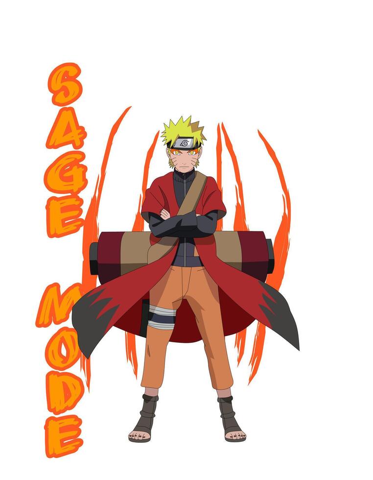 naruto sage mode vector