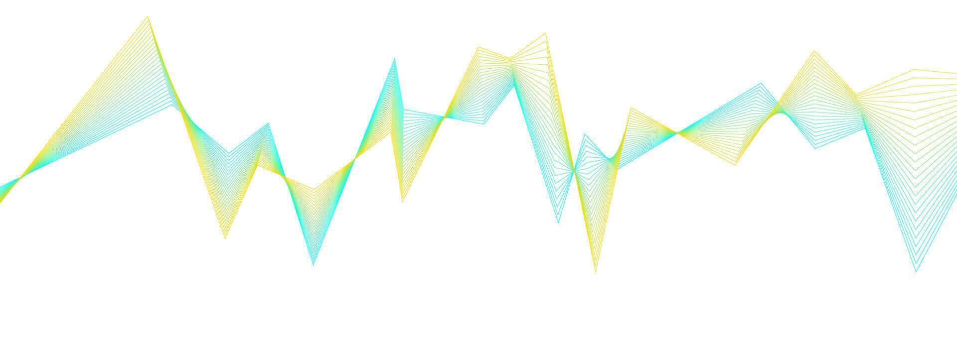 Blue yellow minimal lines abstract futuristic tech background vector