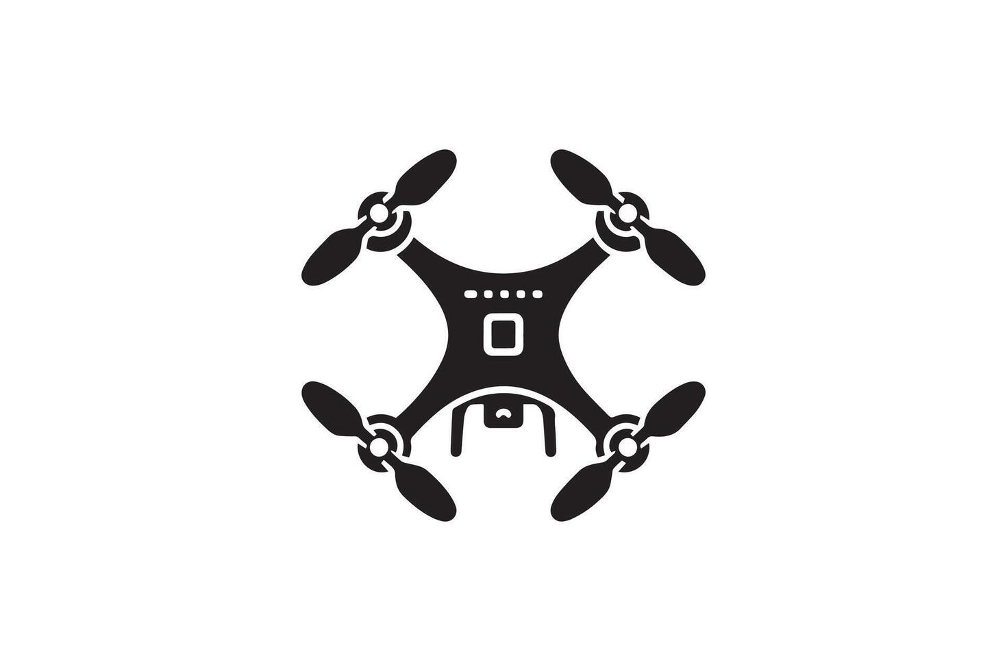 In details of Drone Silhouettes. Drone vector