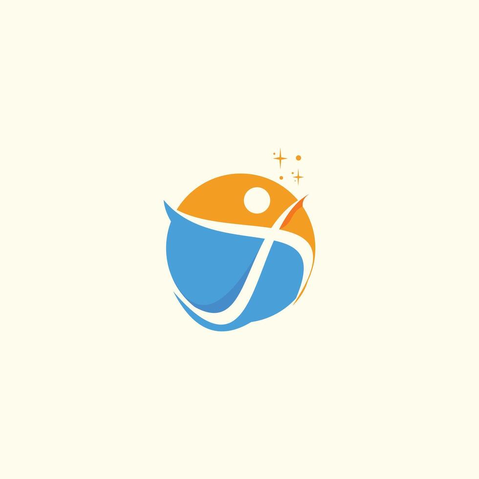 Human resources logo design with a health care concept vector