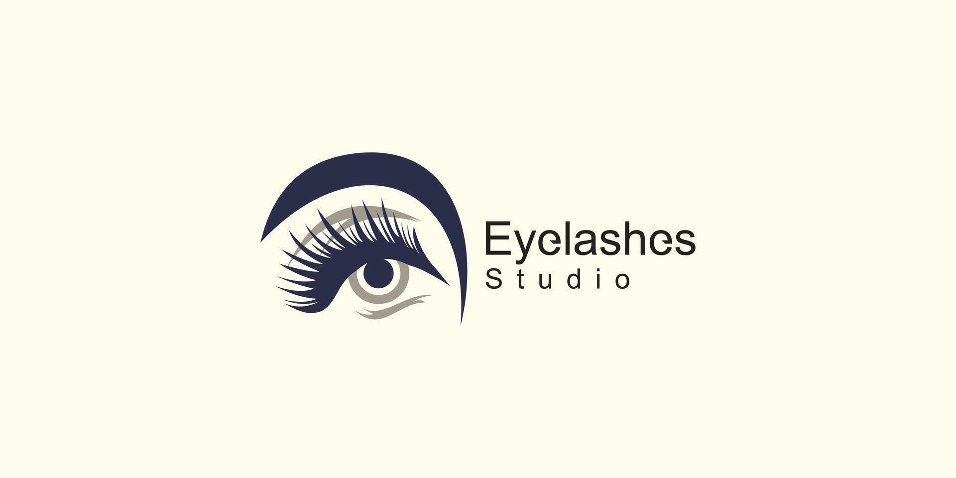 Design lashes concept for beauty Premium vector