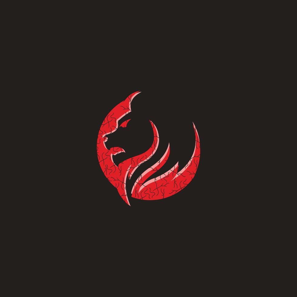 Lion logo design with modern abstract concept vector