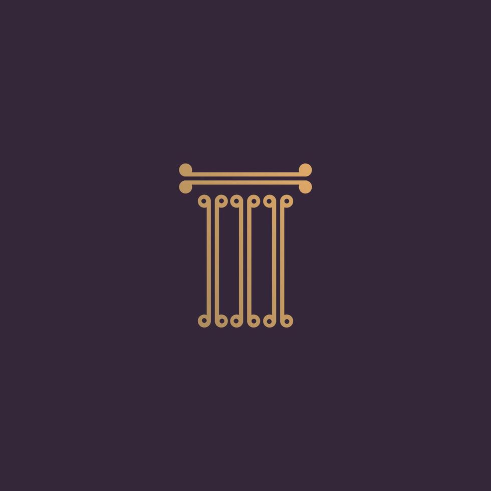 Lawyer logo design icon element with creative modern concept vector