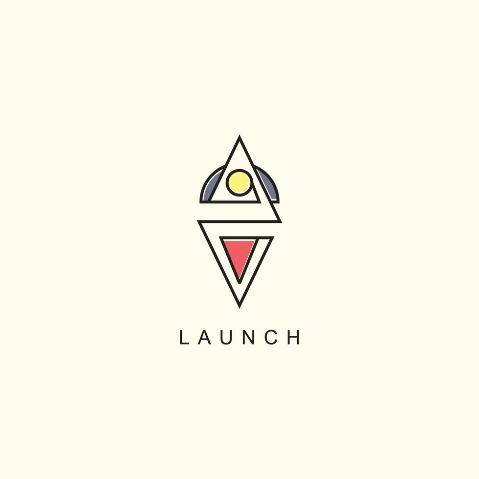 Launch Start up icons collection design vector