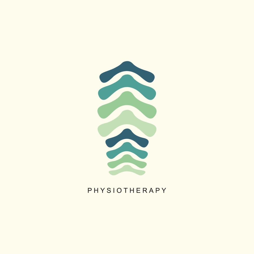 Reflexology logo design with physiotherapy idea vector