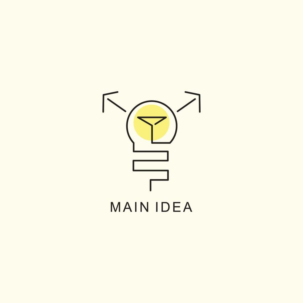 Main idea start up icons collection vector
