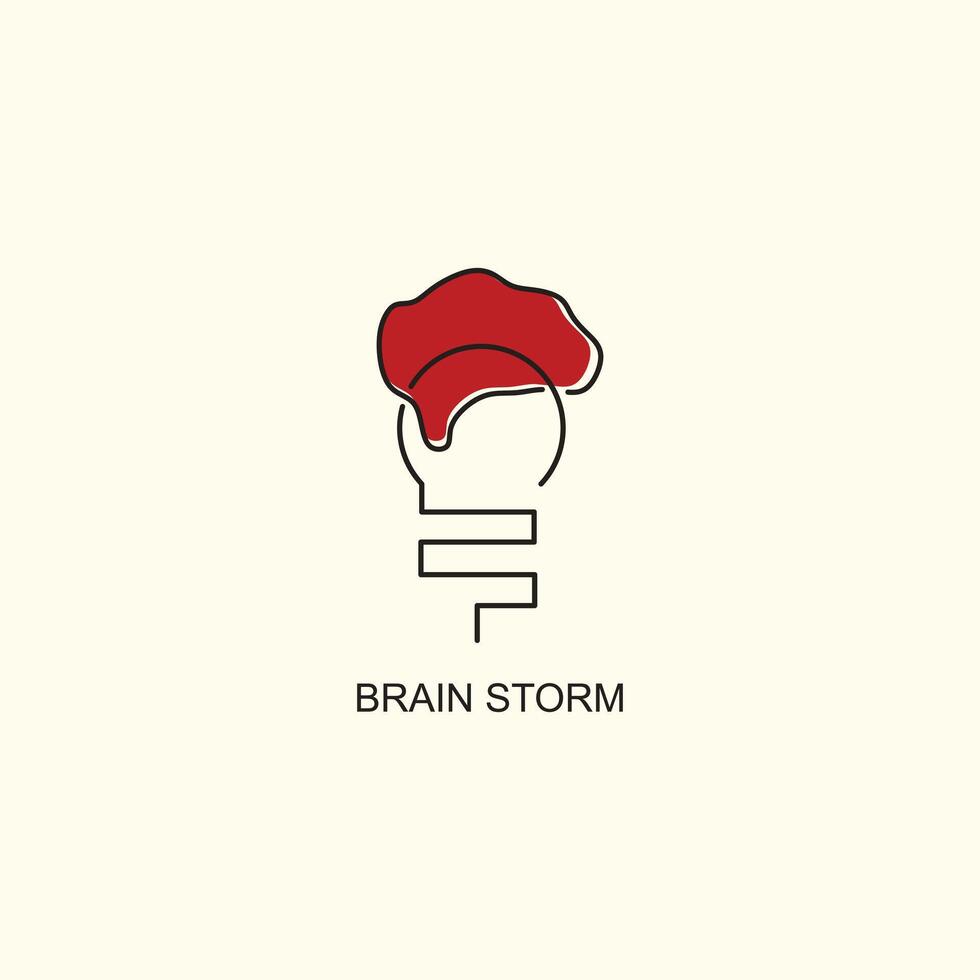 Design brain storm start up icons collection vector