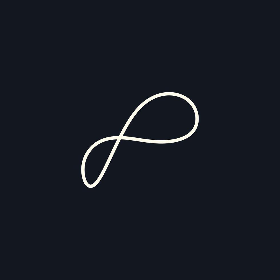 Design logo with line art concept vector