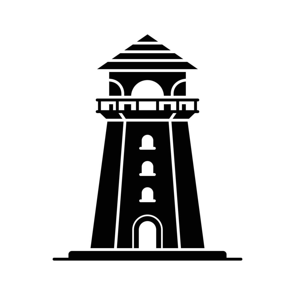 Lighthouse icon, perfect for coastal, navigation and maritime themed designs vector
