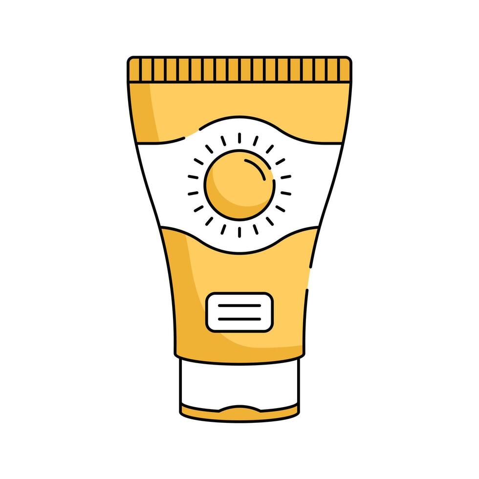 Amazing of sunscreen in modern design style, sunblock icon design vector