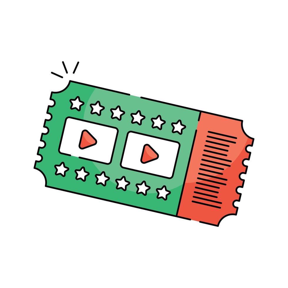 Concert ticket icon, great for events, entertainment, or ticket booking vector