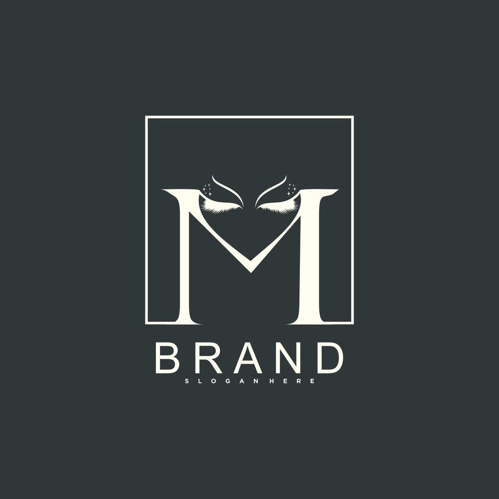 Letter M logo design vector
