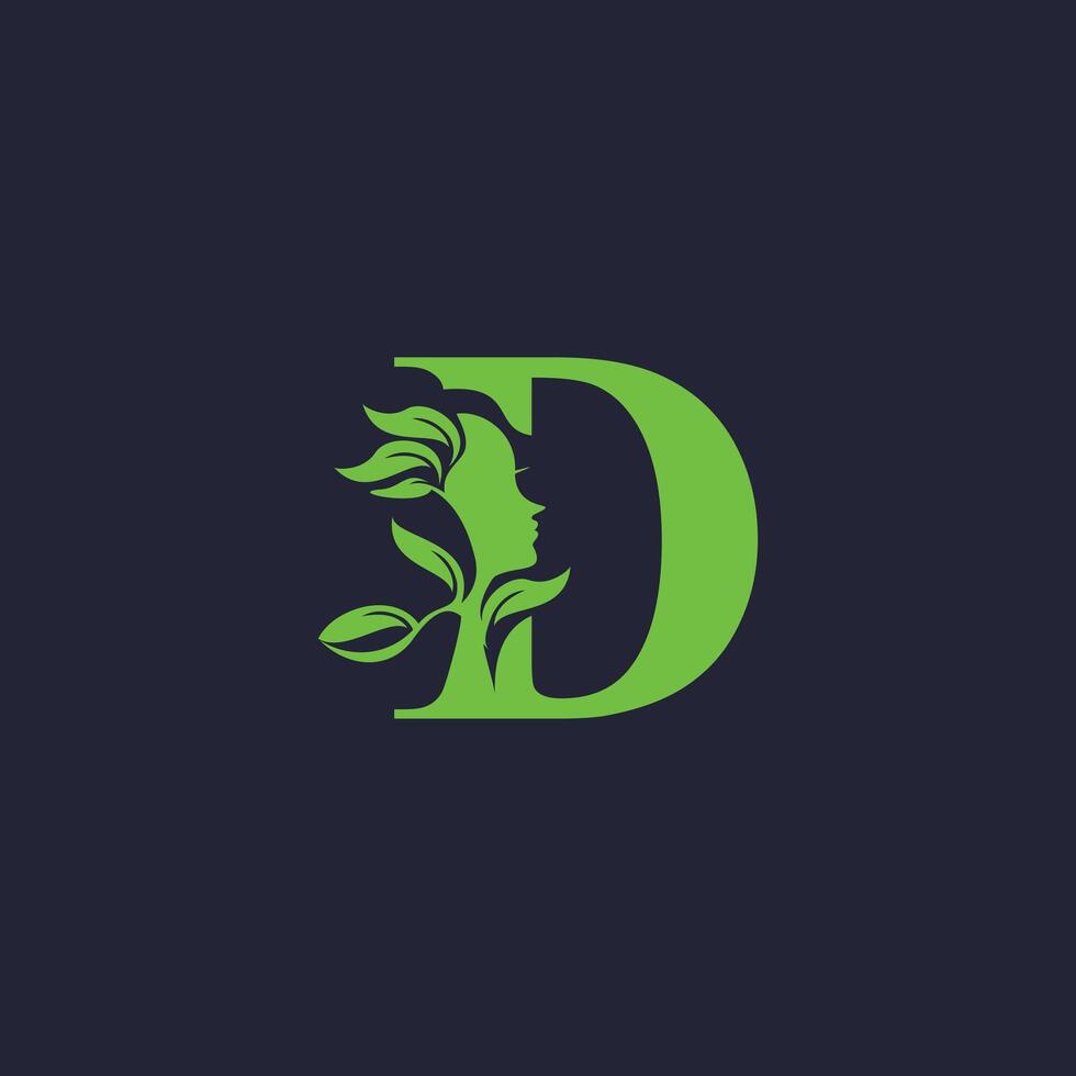 Letter D logo design vector