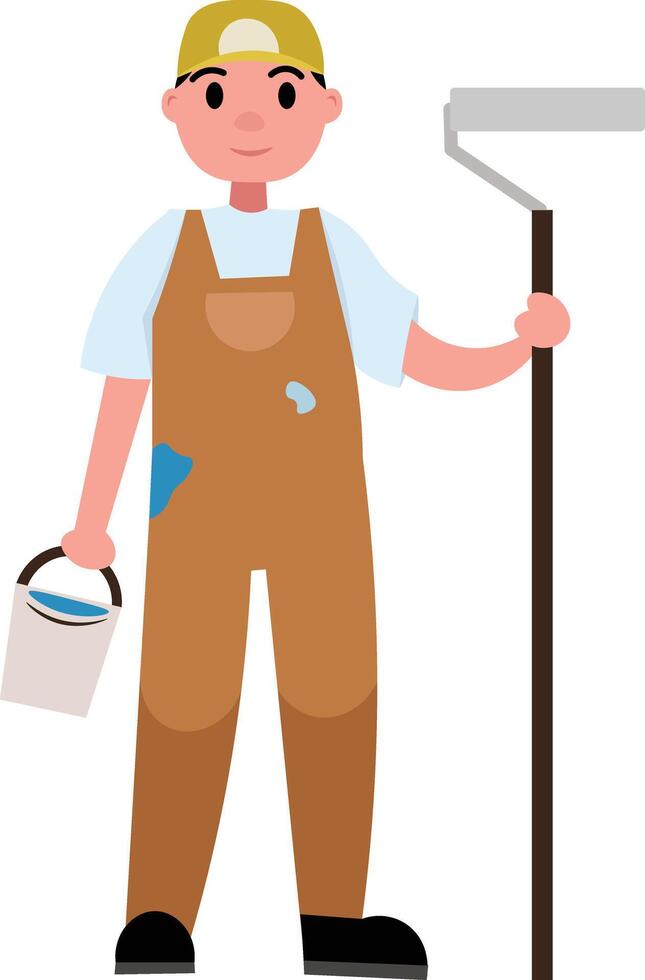 Painter Labour Day Illustration vector